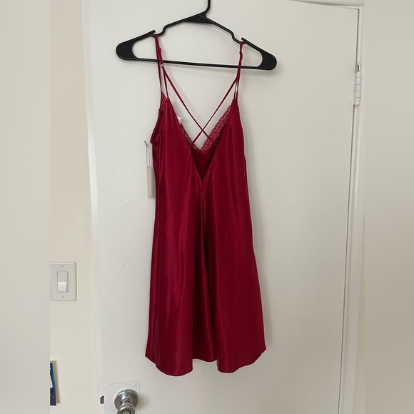 Red lace slip dress new with tags XS - Picture 7 of 7